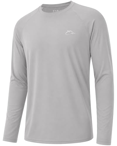 Image of FISHEAL Mens Long Sleeve Fishing Camo Shirts, UPF 50+ Sun Swim Rash Guard