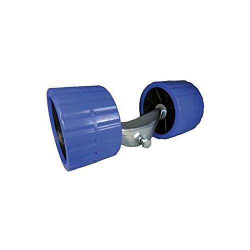 Etrier pour roues latérales fixes noires de remorque et guide de poupe