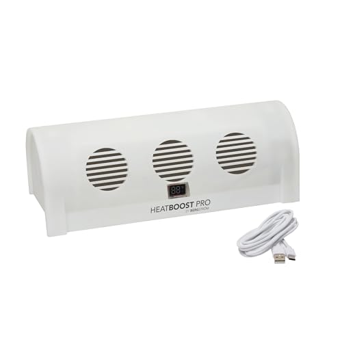 Coopers of Stortford - HeatBoost Pro Radiator Fan Heater - Energy Saving USB Rechargeable Heater with Turbo Fans for Single and Double Radiators - Lower Your Energy Bills