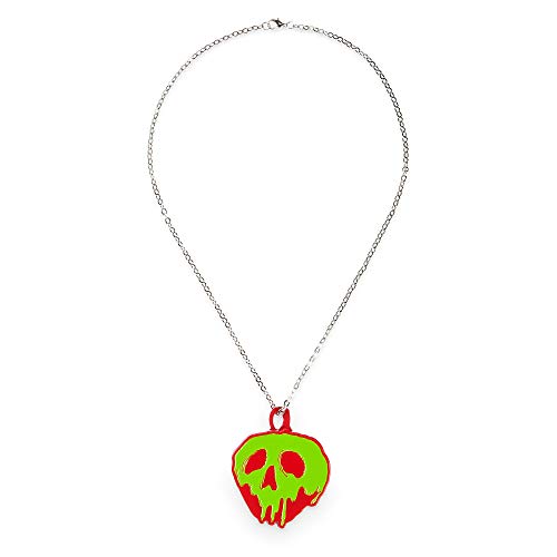 Disney Poisoned Apple Necklace with Compact Mirror - Snow White and the Seven Dwarfs White
