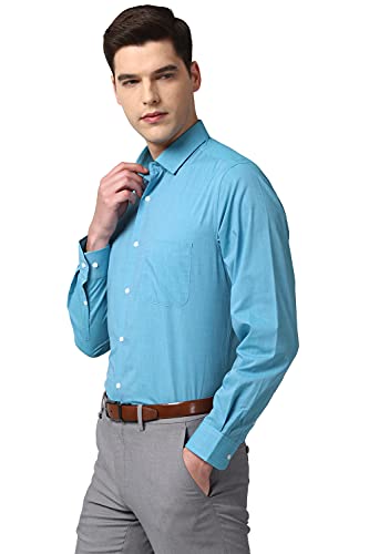 Image of Peter England Men's Printed Slim Fit Formal Shirt