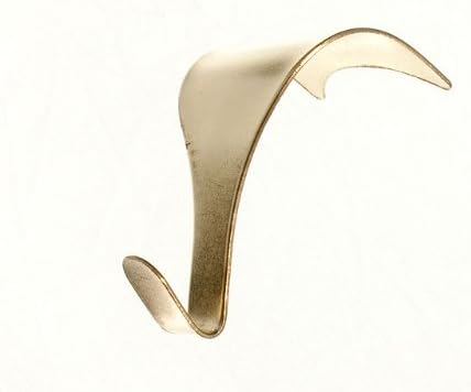 10 of Picture Rail Moulding Hanging Hooks EB Brass Plated