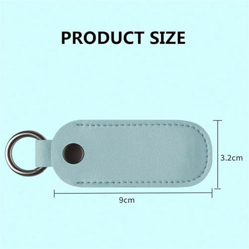 Fundas protectoras de cuero para USB y pendrive en azul océano pack de 10 unidades 7