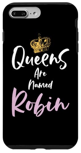 Robin Name Queen �p�[�\�i���C�Y ���f�B�[�X �K�[���Y �L���[�g �s���N �u���b�N �X�}�z�P�[�X iPhone 7 Plus/8 Plus �p
