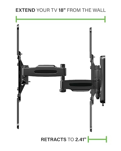 Image of Made for Amazon Universal Full-Motion TV Wall Mount for 50-82 inch TVs and Compatible with Amazon Fire TVs