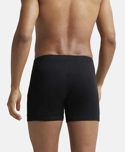 Image of Jockey 8008 Men's Super Combed Cotton Rib Solid Boxer Brief with Ultrasoft Concealed Waistband (Pack of 3)
