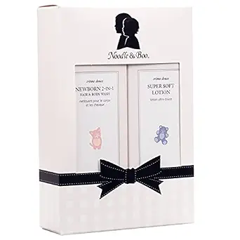 Noodle & Boo Bundle of Joy Newborn Baby Gift Set - 2-in-1 Hair & Body Wash and Baby Lotion