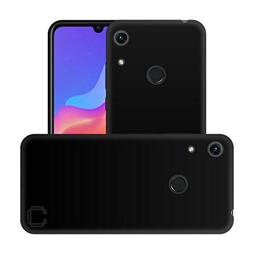 Image of Case Creation for Honor 8A 2019 Back case, Huawei Honor 8A Slim Flexible Smart Look case with 360 Camera All Angle Protection (Pure Black)