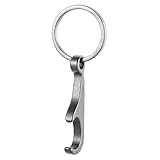 Mabor Titanium Bottle Opener Small Keychain Beer Bottle Cap Opener Mini Cool Can Openers with Stainless Steel Key Ring for Bartender Home Restaurants Bars