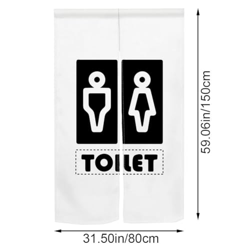 Cortina divisoria de baño unisex para separar ambientes y puertas de aseo 3