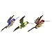 Touch of Nature 1-Piece Open-Winged Hummingbird Assortment on Clip for Arts and Crafts, 3.75-Inch, Blue/Green/Red