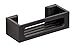 Produktbild WENKO Turbo-Loc Wandablage Bralia, Bad-Ablage aus Kunststoff, Befestigen ohne Bohren, tiefes Körbchen für sicheren Stand von Shampoo und Duschgel, für Bad & Dusche, 30 x 8,5 x 12 cm, Schwarz