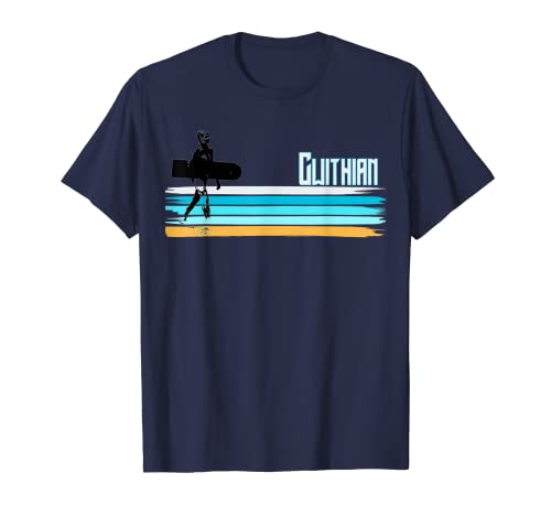 Gwithian Cornwall Belly Boarding Surf Retro Surf T-Shirt