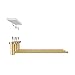 Swiss Madison Claire 3-Bar Electric Towel Warmer Heated Towel Racks for Bathroom in Brushed Gold