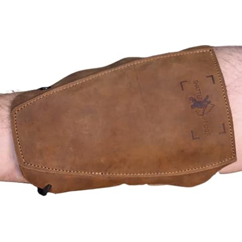 Shatterproof Leather Archery Arm Guard Cover