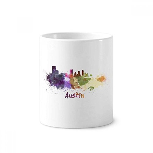 Pot en céramique aquarelle Austin Ville pour embellir votre bureau et salle de bain