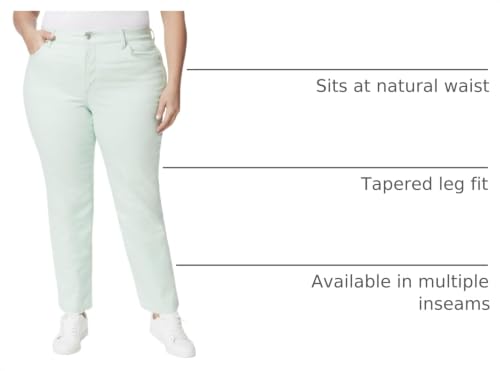 Image of Gloria Vanderbilt Womens Amanda Classic High Rise Tapered Jean Petite