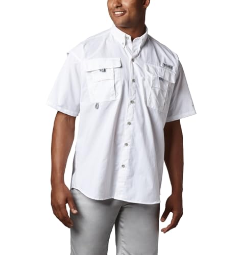 Chemise à Manches Courtes Columbia Bahama II pour Homme Coupe Large Couleur Blanc