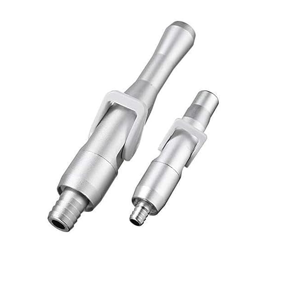 Image of K D High Strong (High) - Short (law) Tip Adaptor Autoclavable Saliva Ejector Suction Valves Vacuum Valve Parts (1 High Volume &1 Low Volume Tip Adaptor)