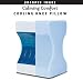 Calming Comfort Cooling Knee Pillow by Sharper Image- Memory Foam with Cooling Gel- Helps Side Sleepers Align Spine