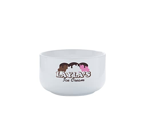 Personalization Universe Personalized Ice Cream Bowl - Customizable Stoneware Bowls for Ice Cream, Soup, Cereal - Dishwasher & Microwave Safe, Chip-Resistant