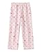 LANKMEI Girl's Pajama Pants Sleepwear Soft Fashion Lounge PJ Bottoms with Pockets, Bow Dots Pink, 9-10 Years = Tag 150