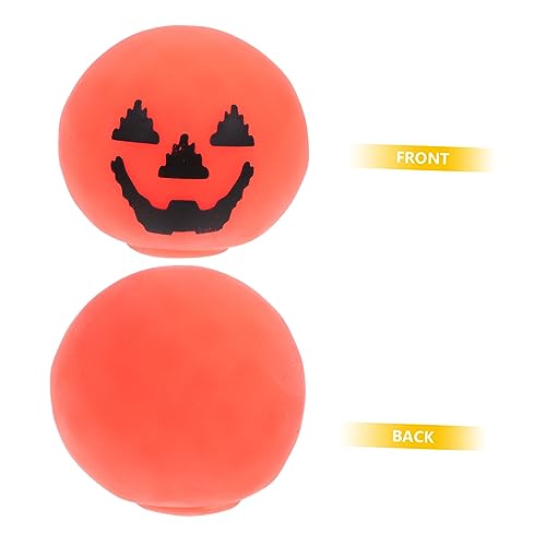 KICHOUSE 12Pcs Brinquedos De Decoração De Halloween Abóbora De Halloween Abóbora Tpr Squeeze Para Fe