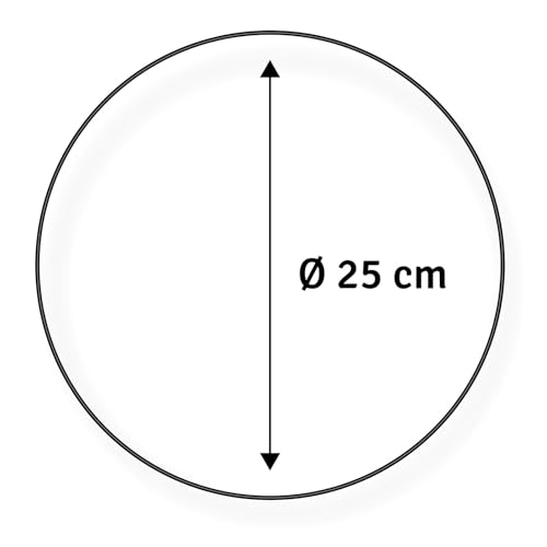 Vaessen Creative Metal Ring Set for Crafts 4 Pieces, diameter 25 cm or 9.8 in Diameter, 3 mm Thick, Dream Catcher Hoop - Image 3