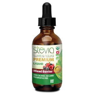 Mixed Berries Premium Quality Stevia Drops | Organic Liquid Stevia | Best Sugar Substitute | 100% Pure Extract | All Naturally Sweet | Non-Bitter, 0 Calorie, NON-GMO, Diabetic & Keto Friendly (1oz)