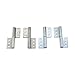 Removable Perforated Hinge Thickened Load-Bearing Insertion Type Industrial Machinery Equipment 1Pcs(304 Left-2)