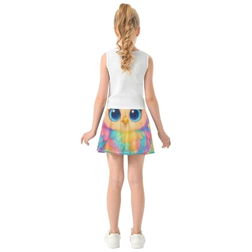 Girls Skorts Athletic Shorts Tennis Skirts Kids Summer Butterfly Skirt Cute Fantasy Owl 3t4