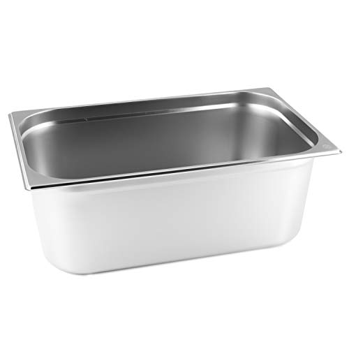 GVK ECO Récipient GN Gastronorm 1/1 200 mm en acier inoxydable Argenté