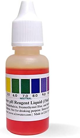 A2O Water - Made in USA, Water pH Test Liquid (WHT/100-125 Tests) 0.50 Fl Oz