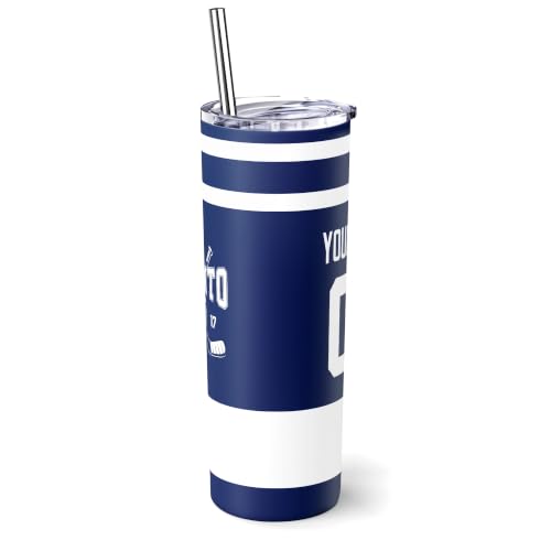 Image of ANTKING Toronto Tumbler 20oz Travel Mug Custom Name Number Gifts | Stainless Steel Insulated Coffee Cup for Men Women