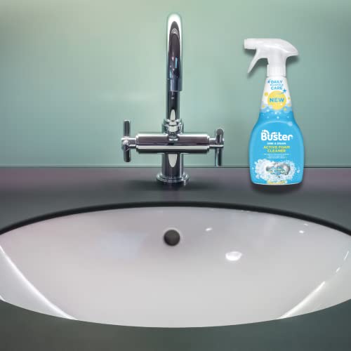 Buster Active Foam Limpiador de Fregaderos y Desagües en Espuma, 500 ml x 2 - Elimina Sarro, Manchas y Olores miniatura 5