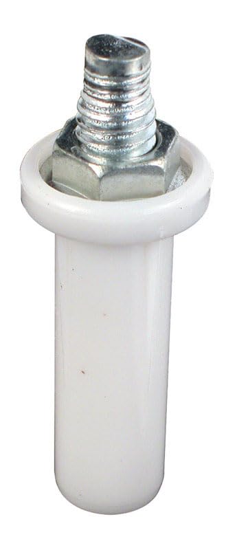 Pivote blanco de plástico para puertas de clóset plegables Prime-Line, paquete de 1 unidad miniatura 2