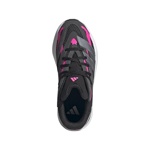adidas Lightblaze Sneaker, Black/Iron Metallic/Lucid Pink, 4 US Unisex Big Kid3