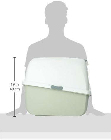 Catit Hooded Cat Pan, Grey, 57 x 46.5 x 39 (L x H x W)