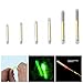 Ldabrye 100Pcs Fishing Light Stick Glow Tip Outdoor Glowing Fishing Stick Fihisng Green Fluorescent Light Stick Glow Stick