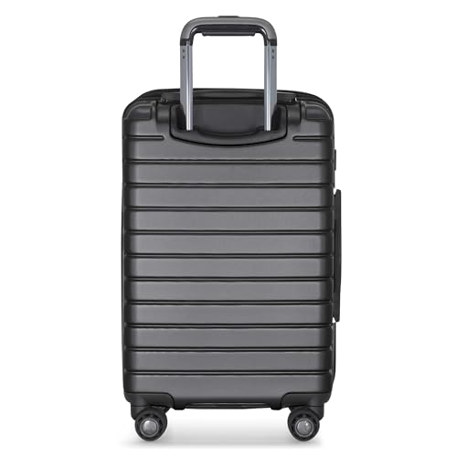 Image of Traveler's Choice Archer Polycarbonate Hardside Spinner Luggage Set, Tie Down Straps, Grey, Carry-On 21-Inch