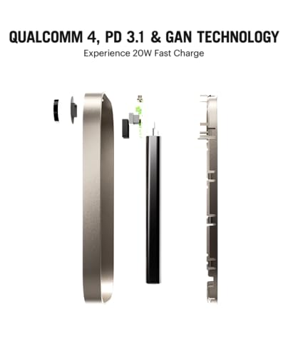 Image of DailyObjects Loop 10000 mAh Universal Aluminium Power Bank - Titanium | Multi-Layer chipset for Safety | Compatible with iPhone 16, 15,14,13,12 Series, Samsung, One Plus Smartphones