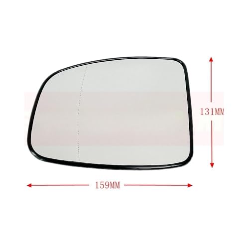 Cristal espejo marcha atrás auto gran angular para visión trasera clara 3