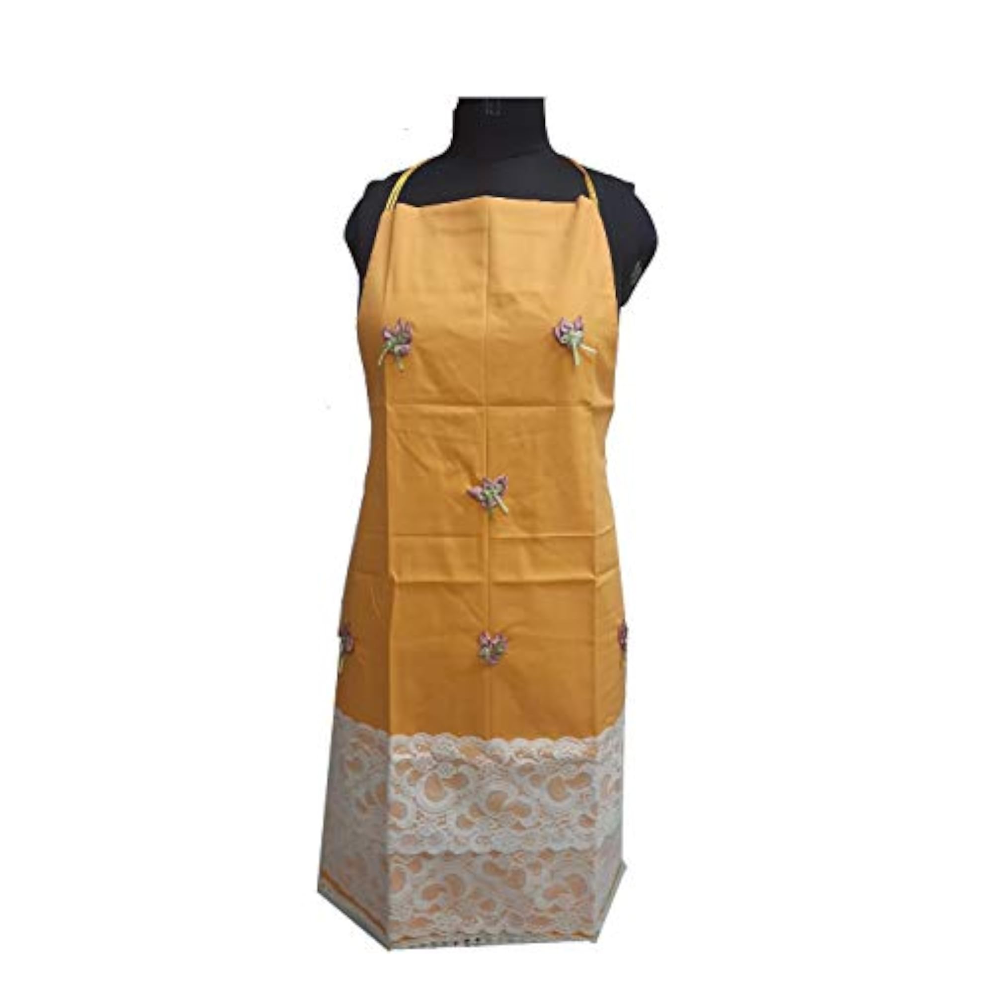 Hand Stitched Cotton Apron with Hand Painting