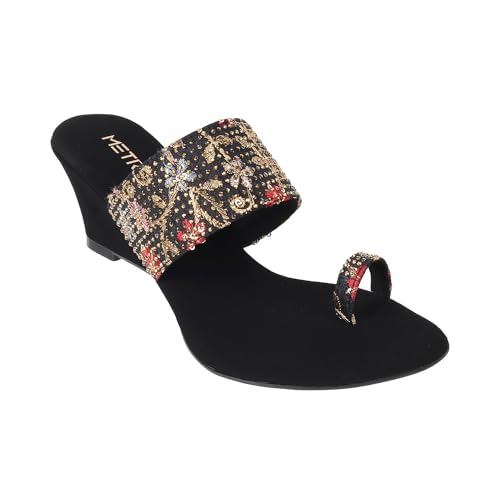 Image of Metro Women Ethnicwear Wedge Heel Sandal