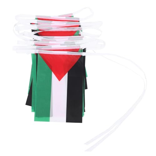 Cabilock Banderín De Banderas De Palestina Guirnalda Colgante De Decoración Vibrante Para Jardín y Fiestas Temáticas