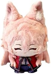 CALEMBOU Anime Plush Keychain, 4.7 Inches Cute HSR Soft Stuffed Keychain for Backpack, Kawaii Anime Doll for Birthday Gifts (Jiaoqiu)