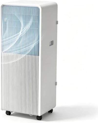 Klimatyzator przenośny 10000 BTU, 3 w 1 chłodzenie, osuszacz i wentylator do 46 m2, wyświetlacz cyfrowy, wielobiegowy do domu i biura z wtyczką UK, 12000 BTU, 12000 BTU