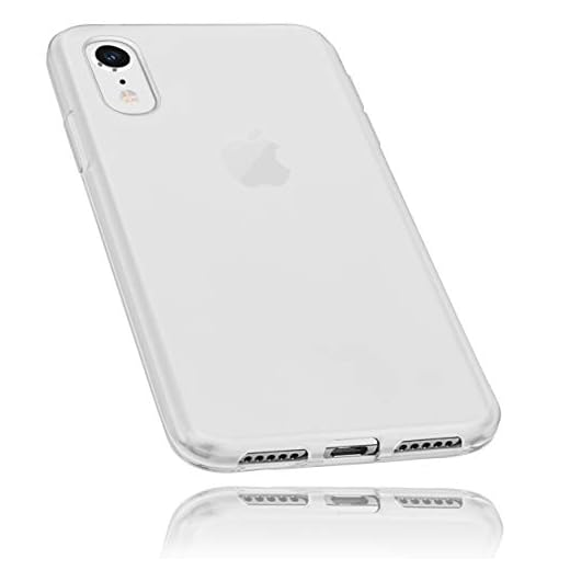 mumbi Fodral kompatibelt med iPhone XR mobiltelefonskal mobilskal, transparent vit