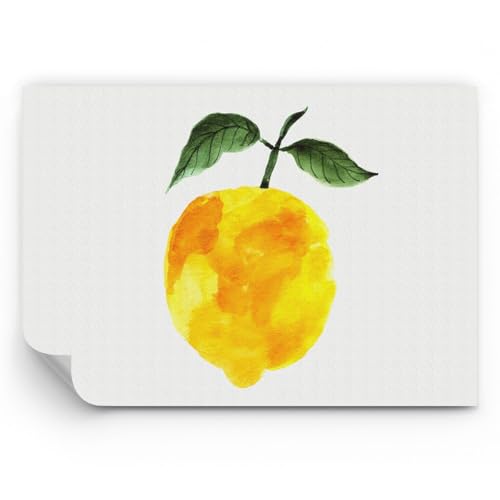ARTTOR Papel pintado de papel no tejido Standard - Limón Cocina Fruta - 100x70 cm - Fotomurales XXL Moderna Decorativos Murales Papel tapiz fotográfico Dormitorio Para la sala - WF1AA100x70-5227