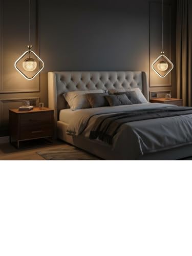 Image of BrightLyt LED Hanging Lights for Living Room /Bedside, Pendant Lights for Ceiling of Kitchen Island, Hanging Lights for Home Decoration /Dining Area /Cafe (Pack of 1) (HL56A)